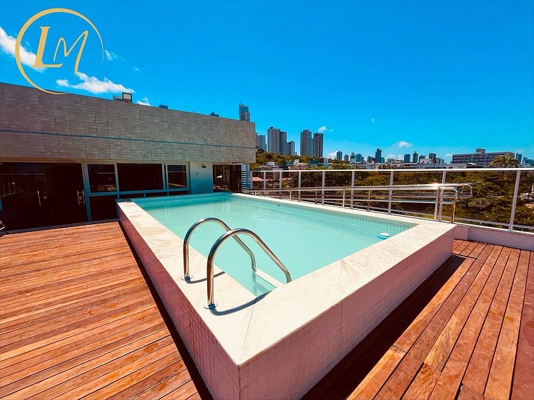 LM Puerto Ventura - Beira mar & piscina no rooftop